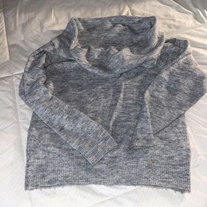 Light grey cowl neck sweater